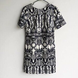 ASOS Aztec abstract print short sleeve mini dress